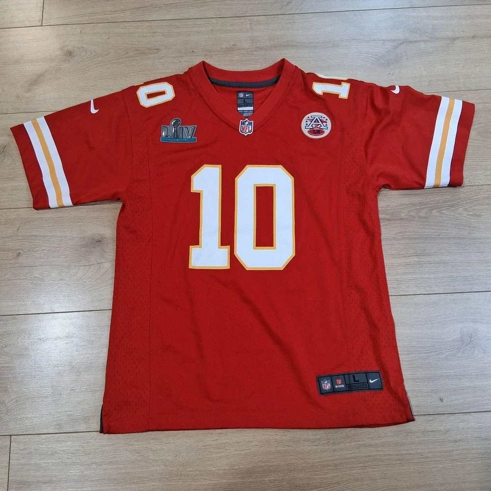 Kansas City Chiefs Jersey Boys Large Red NFL Football Nike Tyreek Hill 10 SB LIV